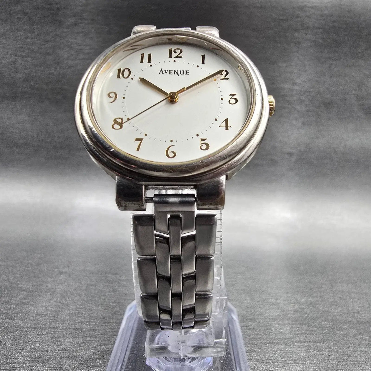 Seiko Avenue Watch Men 31mm White Dial Silver Tone Round 7N01-6270 New Battery5