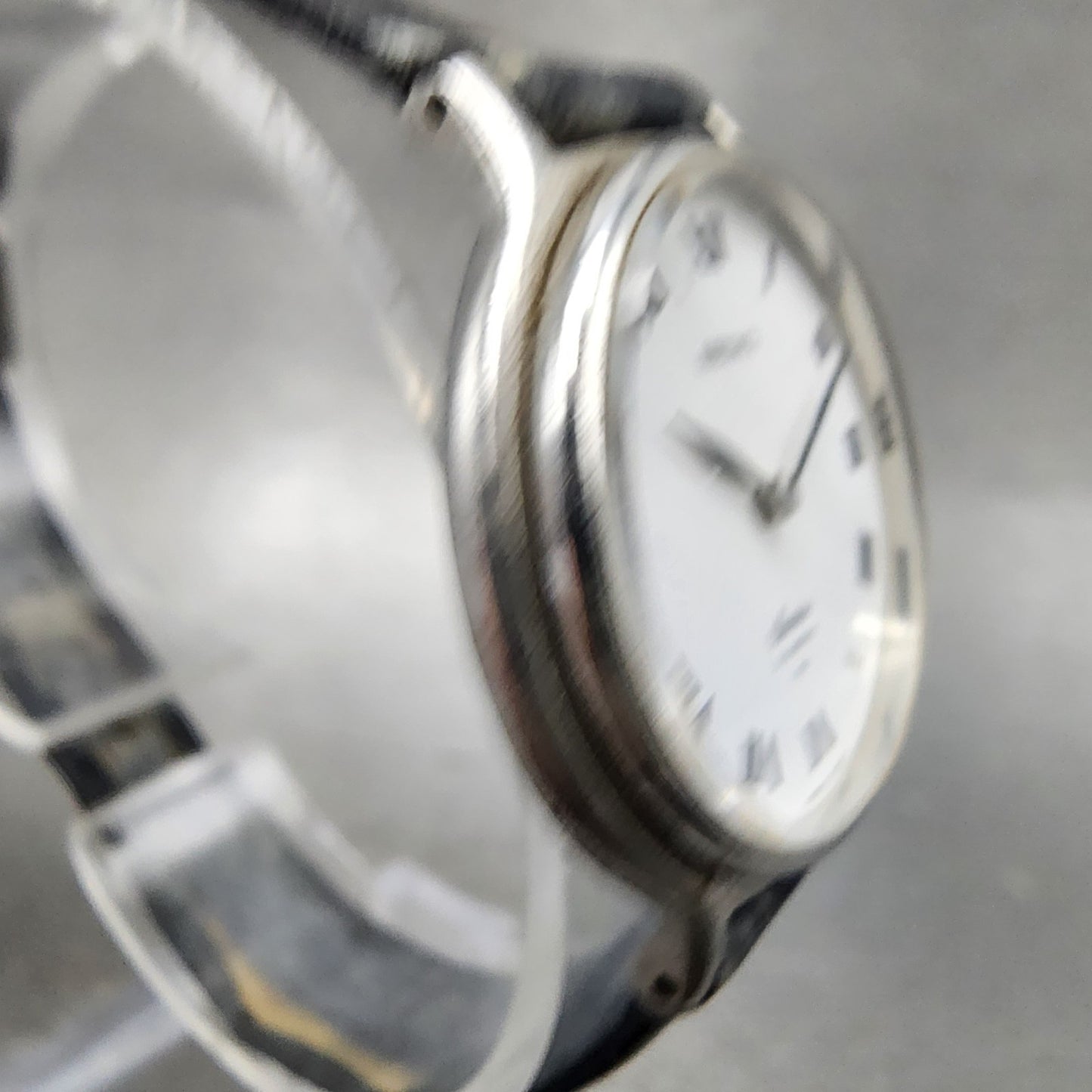 Seiko Socie Watch Women 29mm White Dial Silver Tone Manual Wind 111050 PARTS4