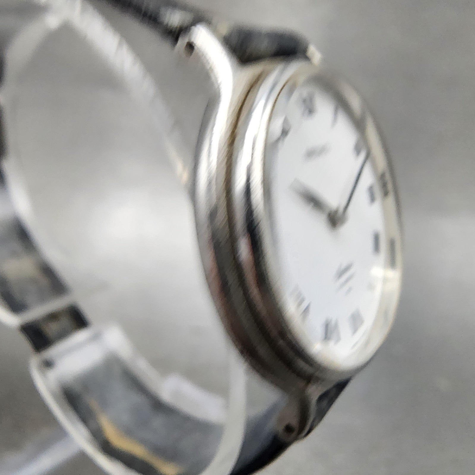 Seiko Socie Watch Women 29mm White Dial Silver Tone Manual Wind 111050 PARTS4
