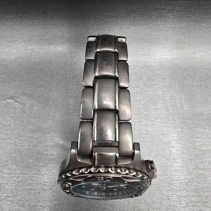 Fossil Dive Watch Men 40mm Gray Dial Titanium Chronograph Round TI-5010 NewBat 14