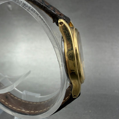 Seiko Watch Women 21mm Champagne Floral Dial Gold Tone Round 4N00-0608 New Batt3