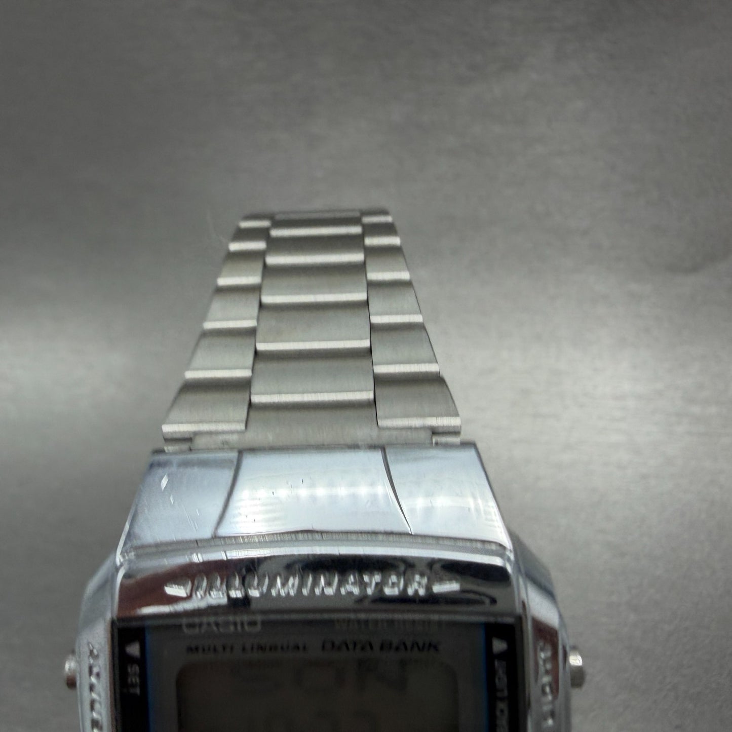 Casio Illuminator DB-360 Watch Men 36mm Digital Silver Tone Alarm Chrono NewBatt4