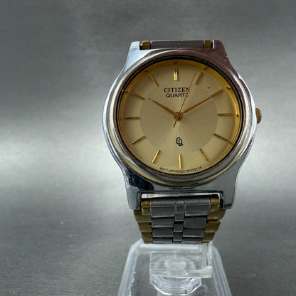 Citizen CQ Watch Unisex 33mm Champagne Dial Two Tone Round 6030-075099 New batt5