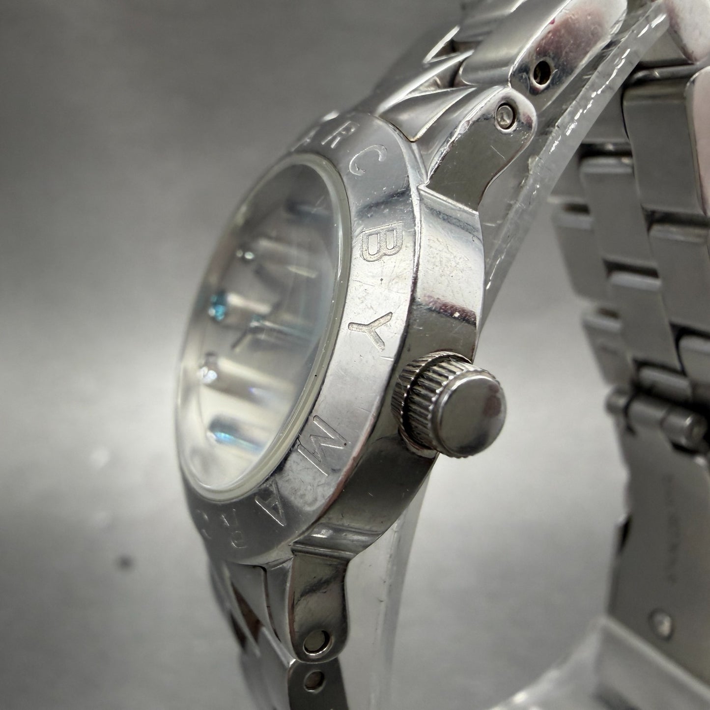 Marc By Marc Jacobs Watch Women 26mm Silver Dial Steel Round MBM3146 New Battery3