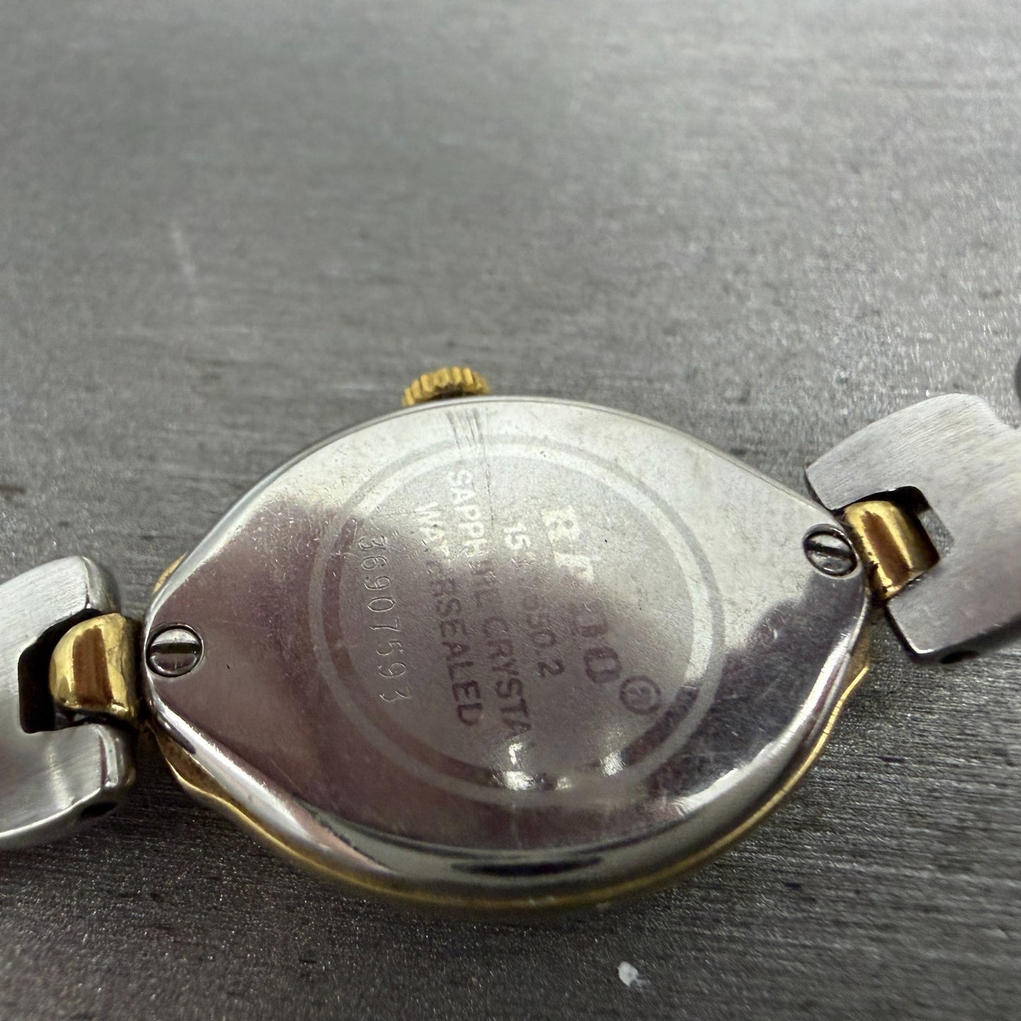 Rado Florence Watch Women 19mm Gray Dial Two Tone Oval 153.3650.2 New Battery9