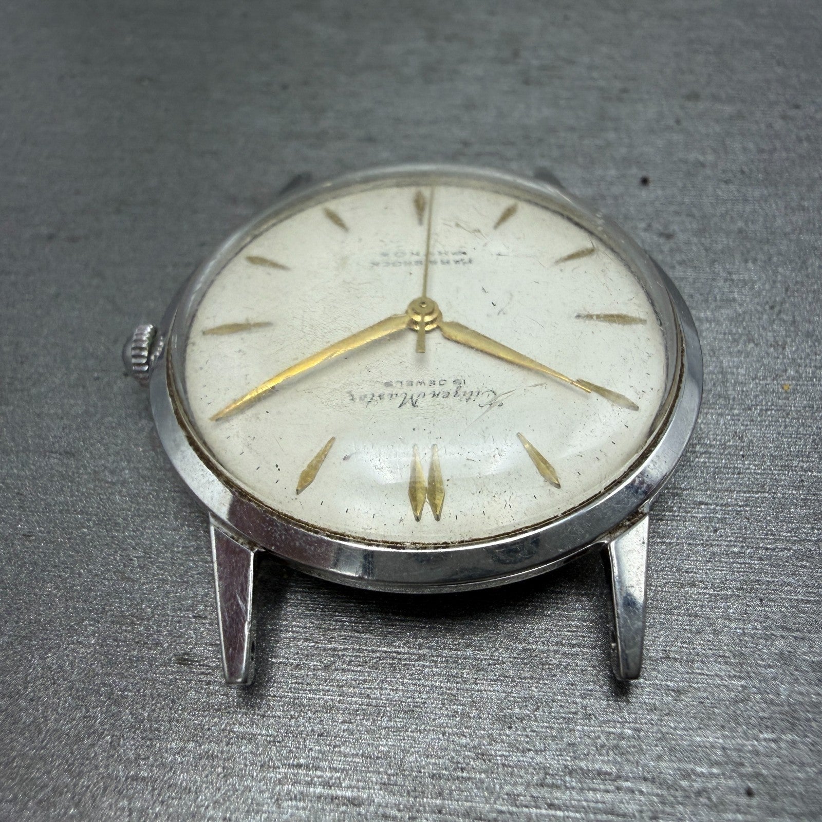 Citizen Masers Phynox Watch Men 35mm White Dial Silver Tone Manual PARTS Vintage5