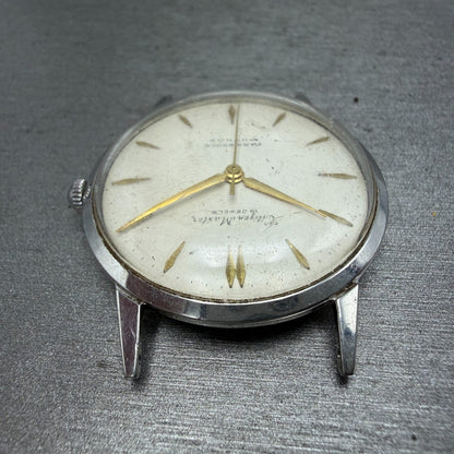 Citizen Masers Phynox Watch Men 35mm White Dial Silver Tone Manual PARTS Vintage5