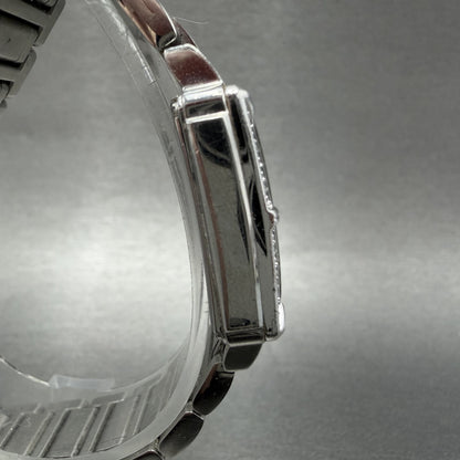 Bulova Tank Watch Women 26mm MOP Dial Silver Tone Rectangle 96R107 New Battery3