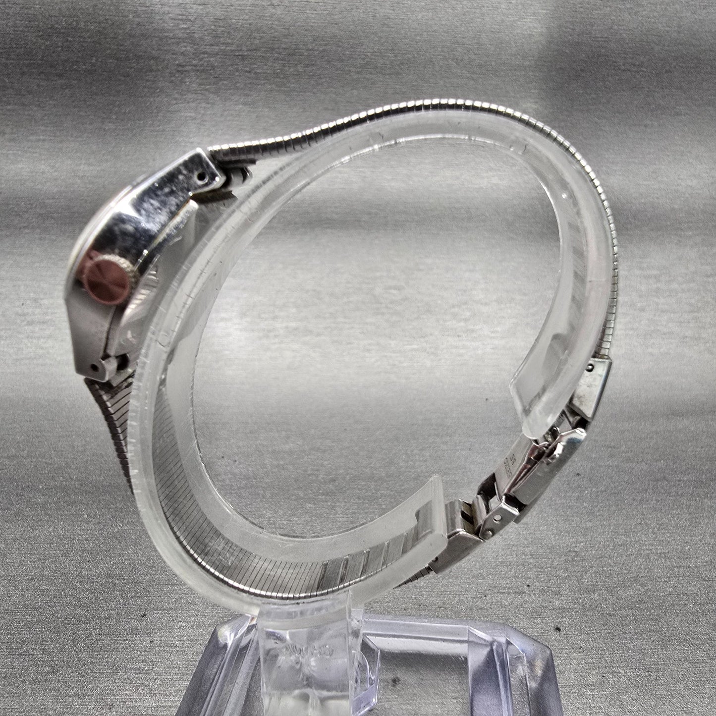 Seiko Watch Women 22mm Silver Dial Silver Tone Oval 1104-7140 Vintage Works6