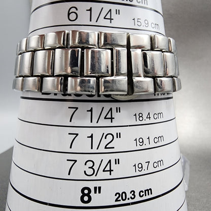 Emporio Armani Tank Watch Men 25mm White Dial Steel Small Seconds AR0146 PARTS11