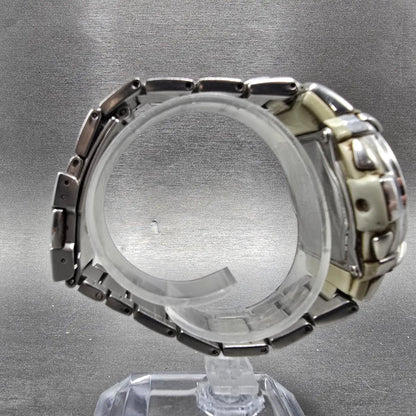 Casio Baby-G MSG-1200D Watch Women 41mm Pink Dial Silver Analog Digital Works8