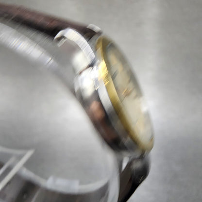 Seiko Watch Women 24mm Champagne Dial Two Tone Round 7n016881 New Battery3
