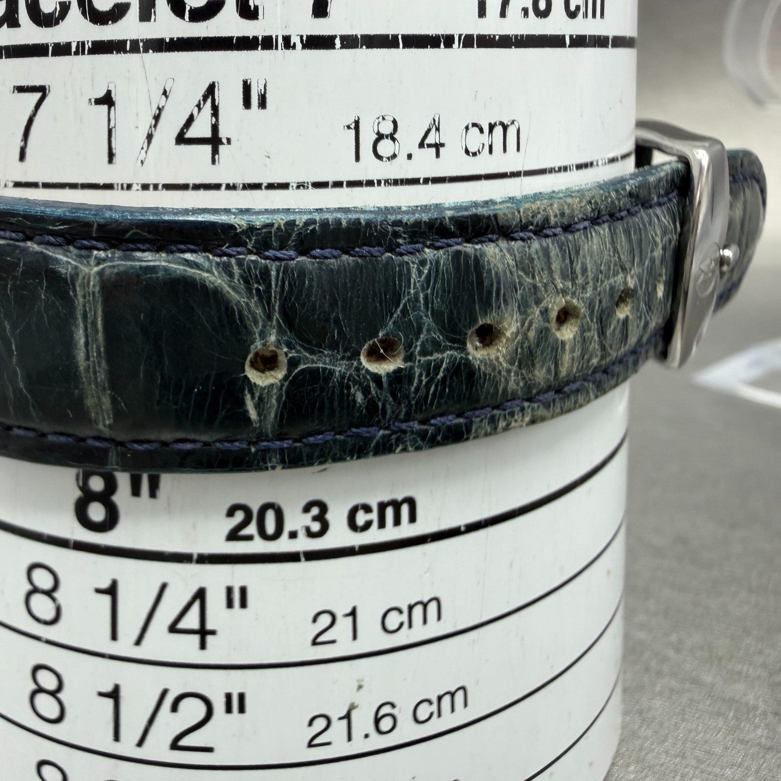 Michele Deco Chronograph Watch Women 33mm MOP Dial Steel Diamond New Battery11