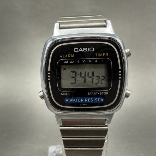 Casio Digital Watch Women 25mm Silver Alarm Chrono Daydate LA670W New Battery0