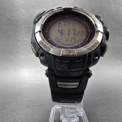 Casio Pro Trek PAW-1500 Watch Men 52mm Black Solar Triple Sensor Alarm Round5