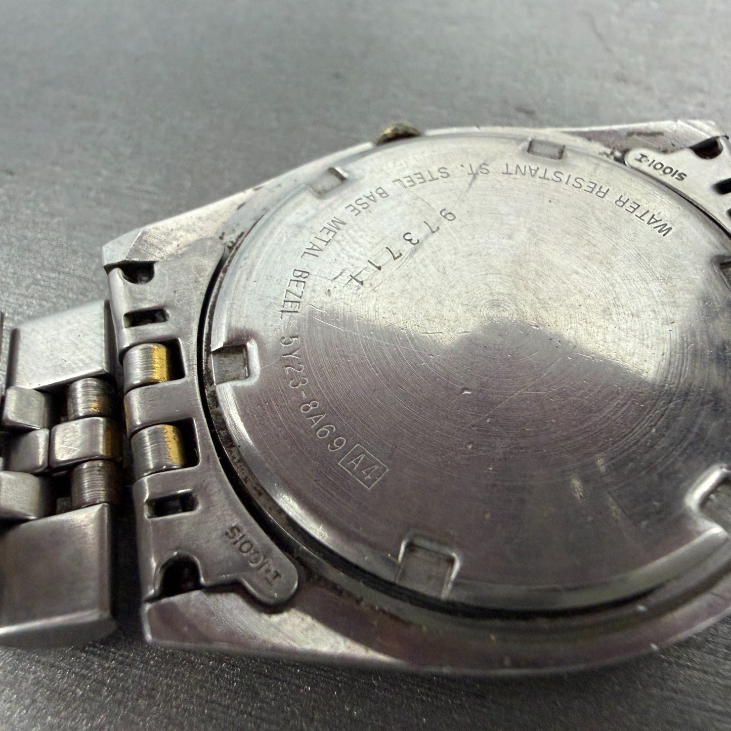 Seiko SQ President Watch Men 36mm Gold Dial Two Tone Daydate Round New Battery U9