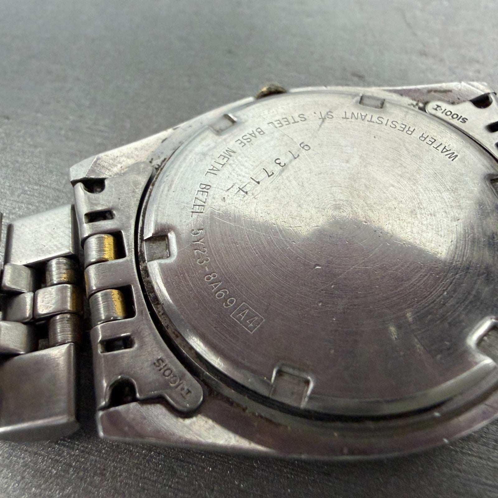 Seiko SQ President Watch Men 36mm Gold Dial Two Tone Daydate Round New Battery U9
