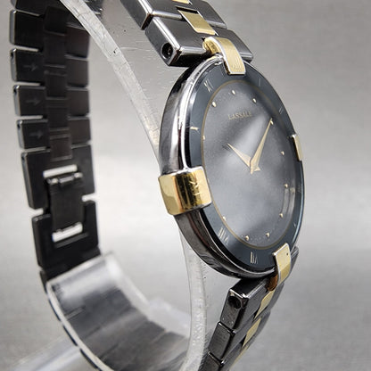 Seiko Lassle Watch Women 24mm Black Dial Black Tone 2f500180 PARTS4