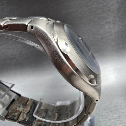Lorus Watch Men 40mm Blue Dial Silver Tone Date Round LR0552 New Battery3