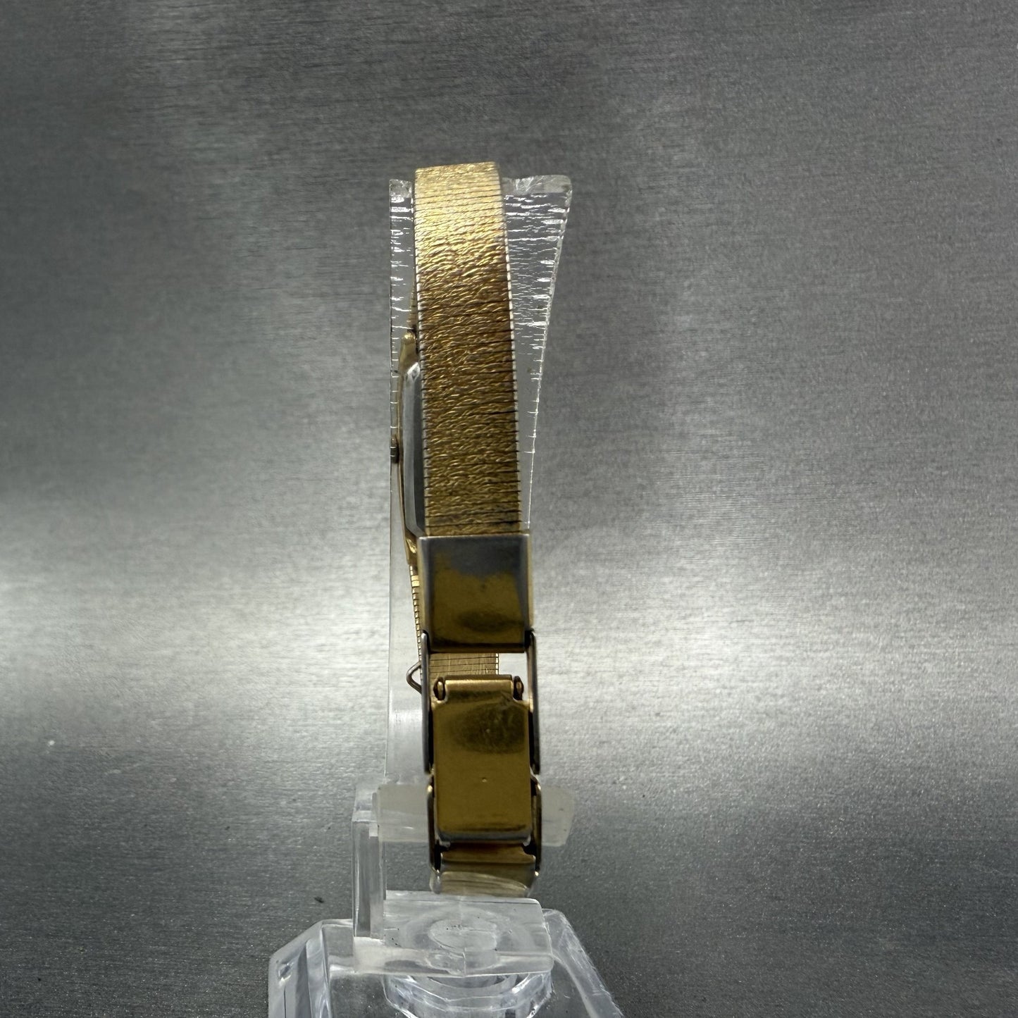 Seiko Tank Watch Women 13mm Brown Dial Gold Tone Rectangle 1320-5990 New Battery7
