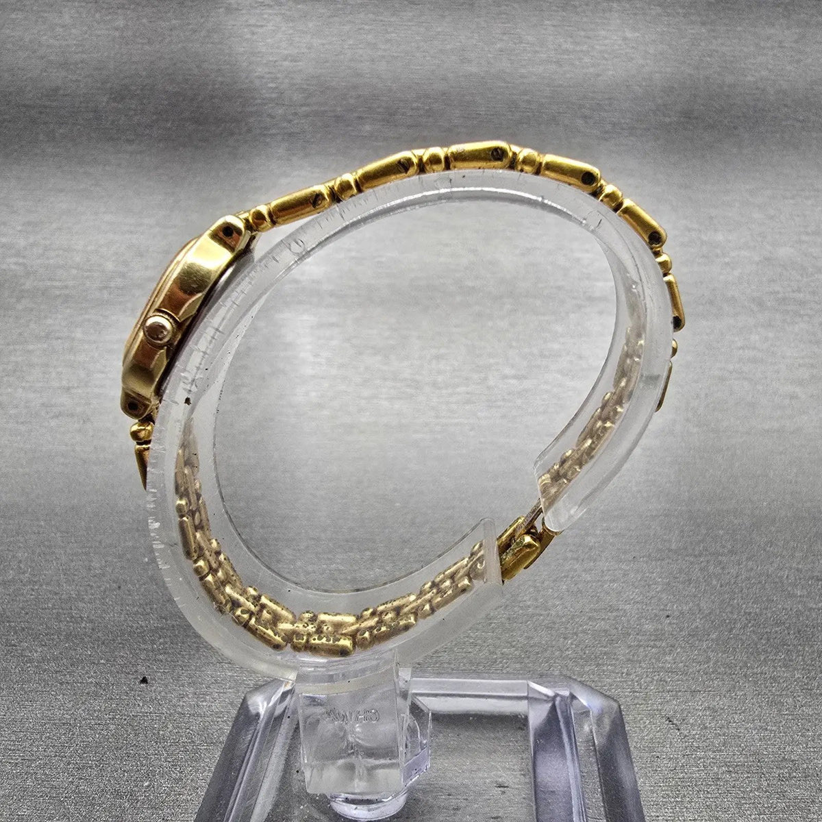 Seiko Watch Women 14mm Gold Dial Gold Tone Oval 1E20-6039 New Battery Vintage6