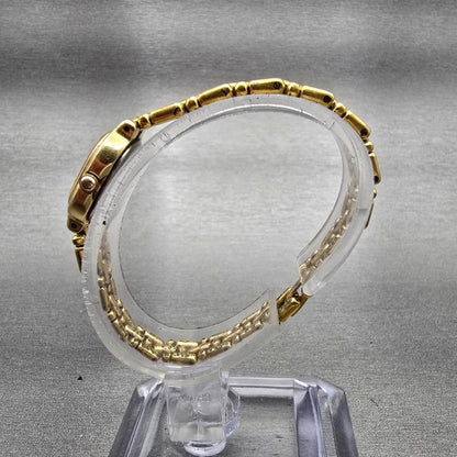 Seiko Watch Women 14mm Gold Dial Gold Tone Oval 1E20-6039 New Battery Vintage6