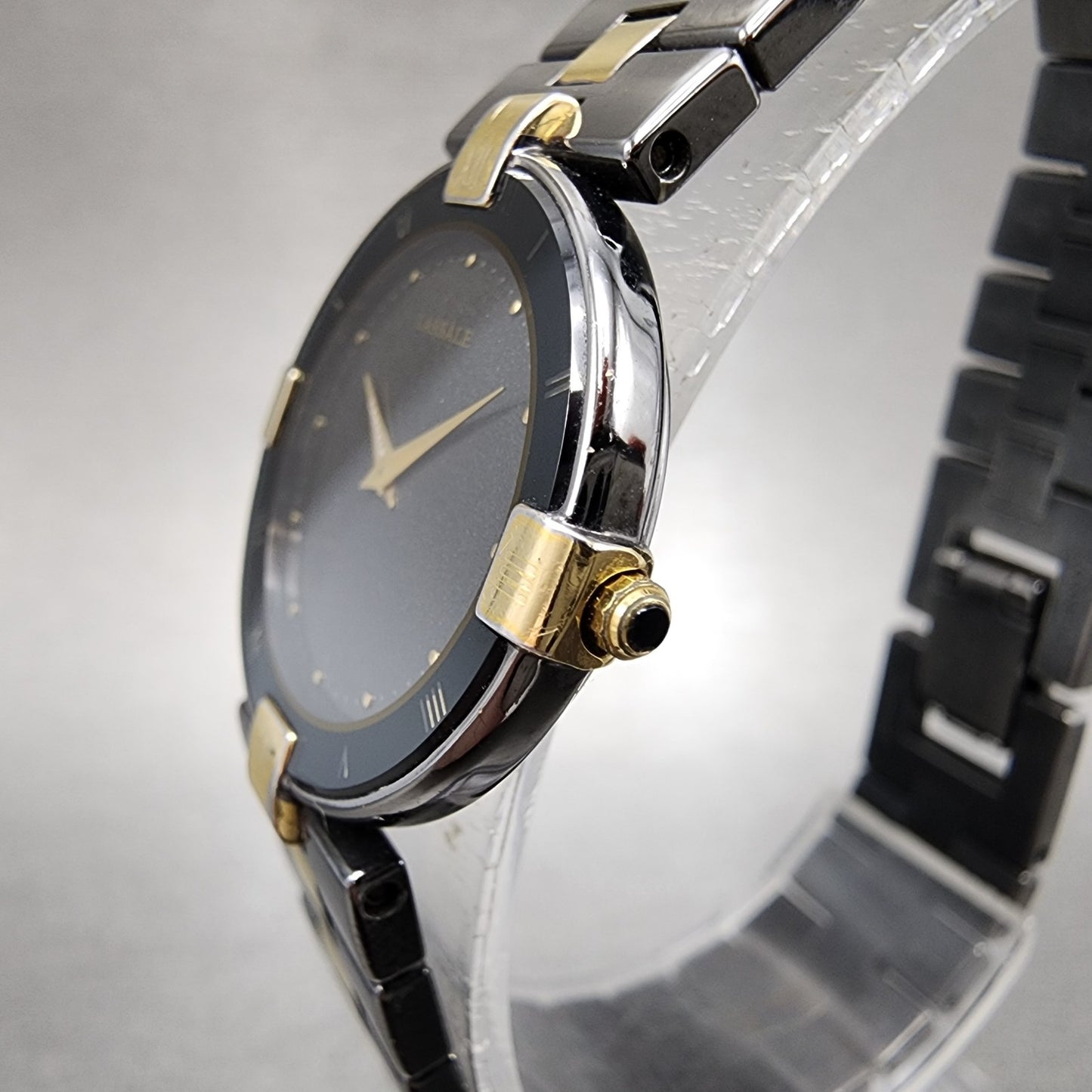 Seiko Lassle Watch Women 24mm Black Dial Black Tone 2f500180 PARTS3