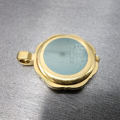 Seiko Necklace Watch Women 21mm Champagne Dial Gold Tone 1f210a10 New Battery8