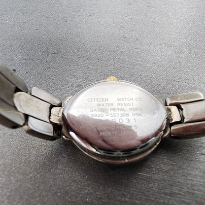 Citizen Watch Women 20mm MOP Dial Two Tone Round 5920S57308 New Battery9