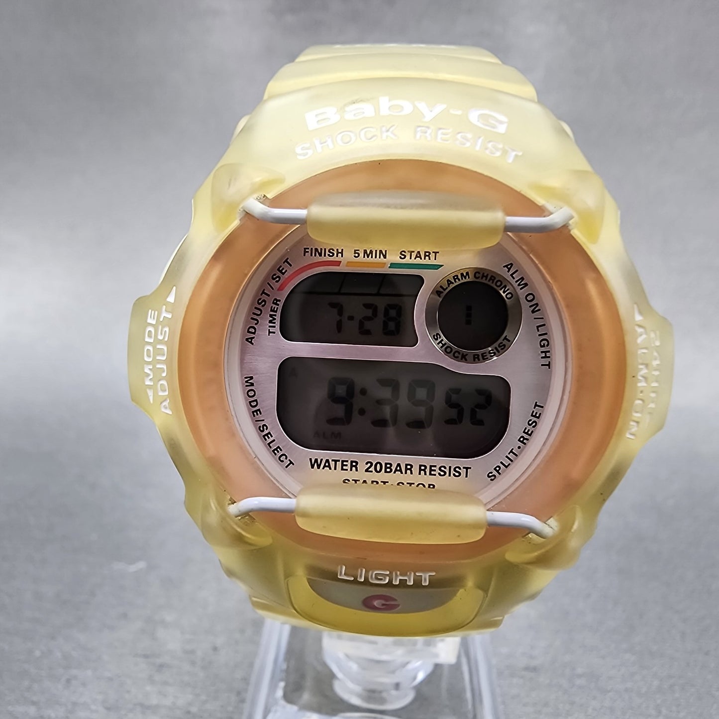 Casio BabyG BG370 Watch Women 42mm Digital Alarm Chrono Clear New Battery1