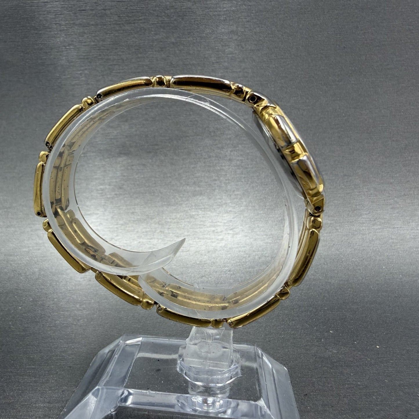 Bulova Watch Women 26mm Gold Dial Gold Tone Round 97P44 New Battery VTG ABCD9