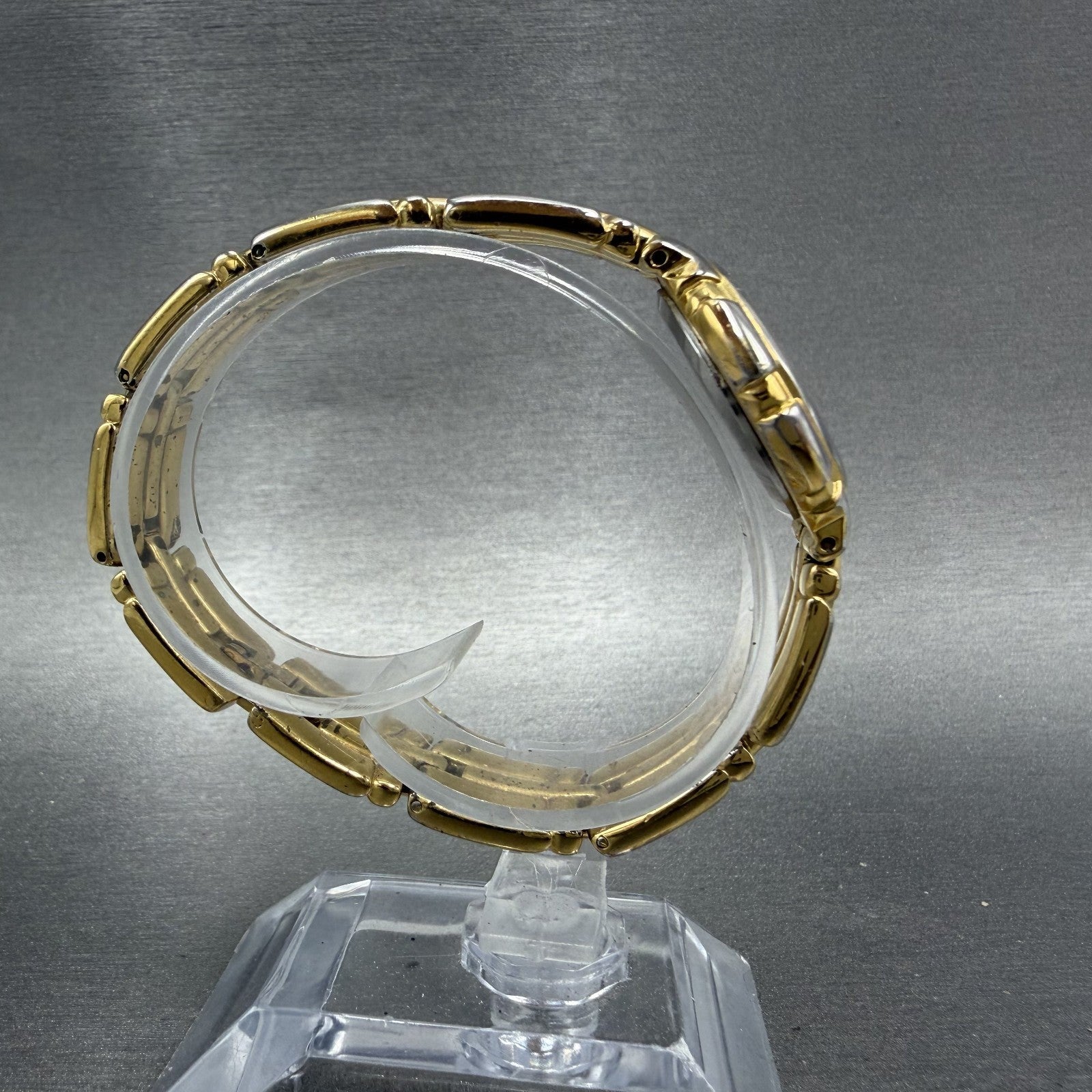 Bulova Watch Women 26mm Gold Dial Gold Tone Round 97P44 New Battery VTG ABCD9