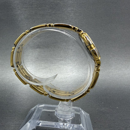 Bulova Watch Women 26mm Gold Dial Gold Tone Round 97P44 New Battery VTG ABCD9
