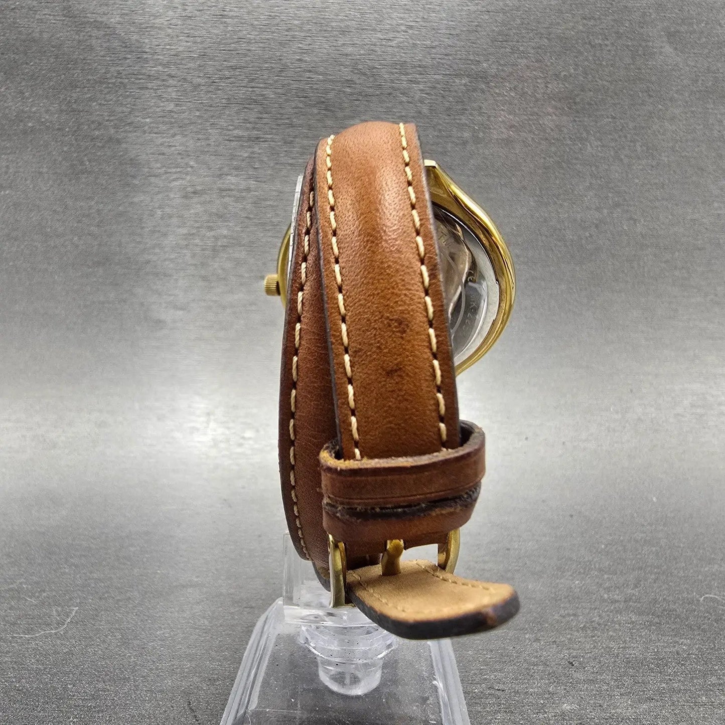 Michael kors Runway Watch Women 42mm Gold Dial Gold Tone Round MK-2256 New BattL7