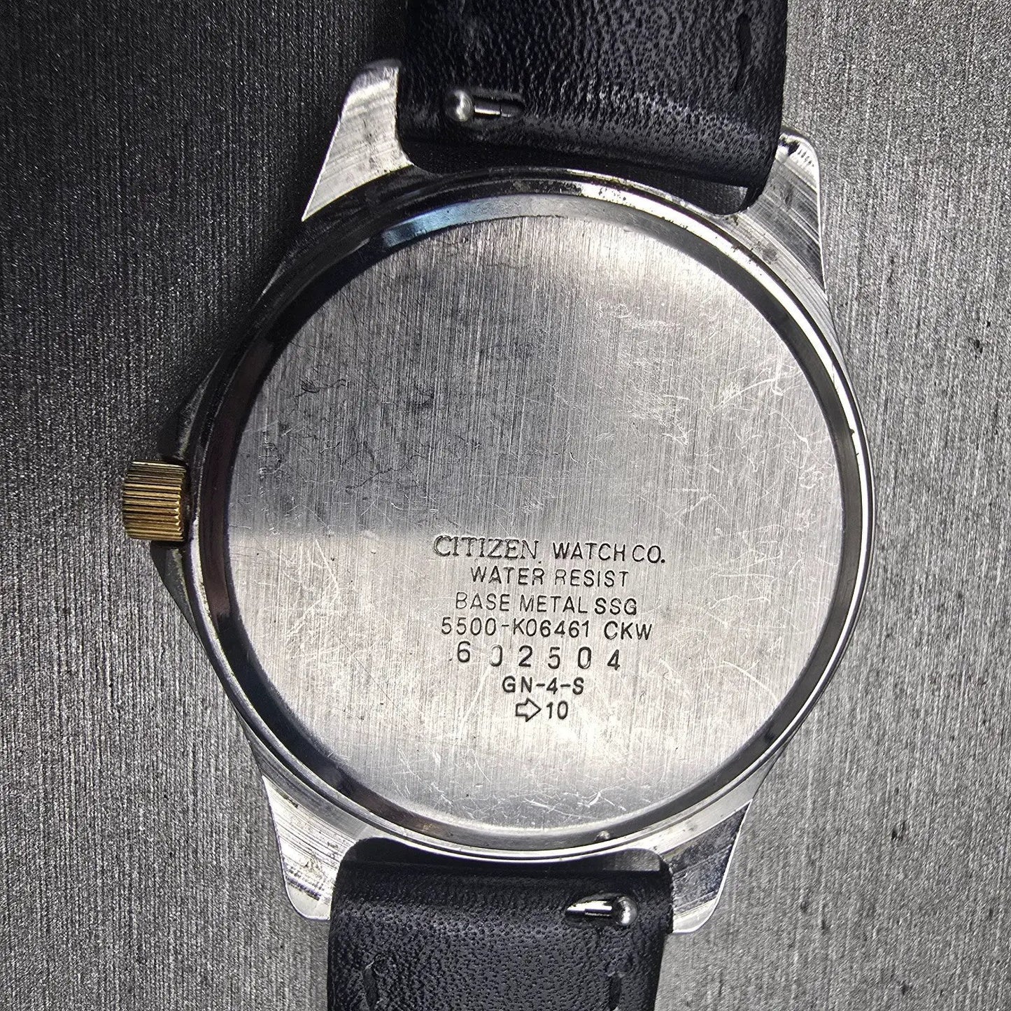 Citizen Watch Men 36mm Black Dial Two Tone Daydate Round 5500-K06461 New Battery10