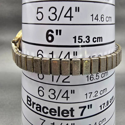 Seiko Watch Women 20mm Gold Dial Gold Tone Round 2C20-0010 New Battery Vintage9
