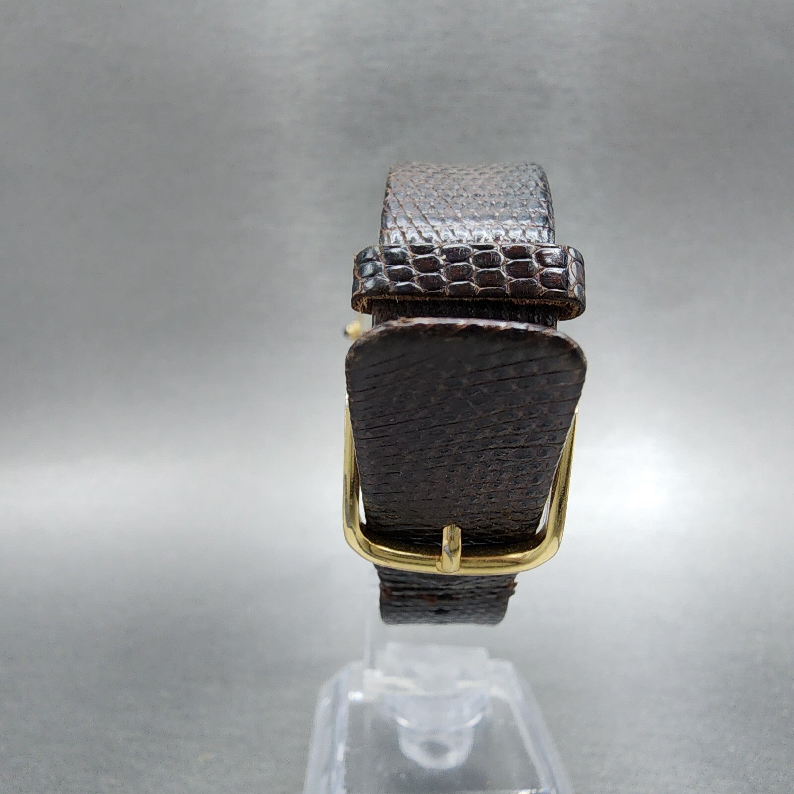 Seiko Tank Watch Men 28mm Gold Dial Gold Tone Rectangle 60205049 New Battery7