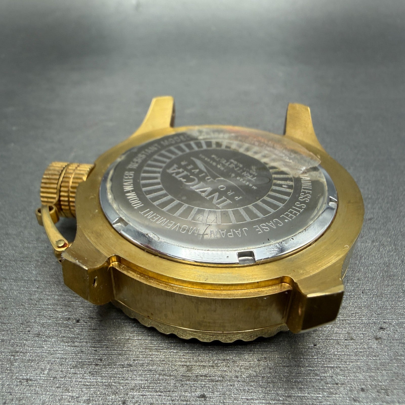 Invicta Pro Diver Watch Men 50mm Champagne Dial Gold Tone 17890 New Battery8