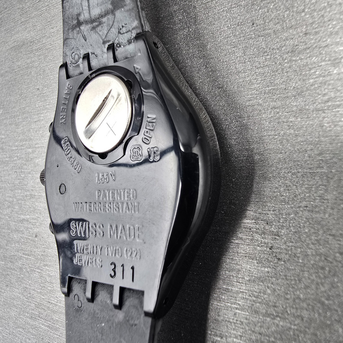 Swatch Chrono Moonshadow Watch Men 37mm Black Dial Black Tone SCB110 New Bat NOS9