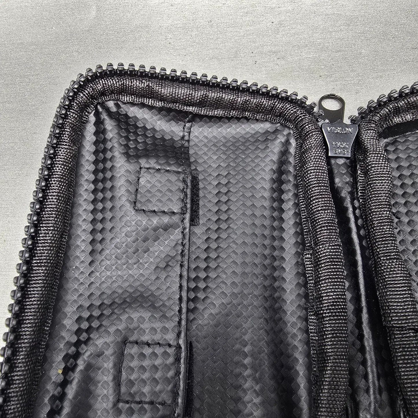Seiko Travel Watch Case Black Fabric Plastic Rectangle Zipper10