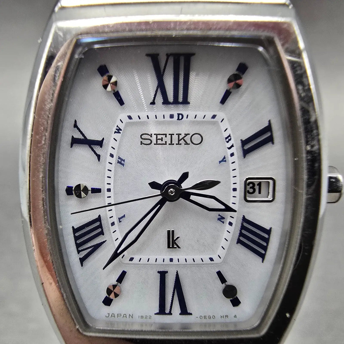 Seiko Lukia Atomic Solar Watch Women 25mm White Dial titanium 1B22-0CC0 PARTS2