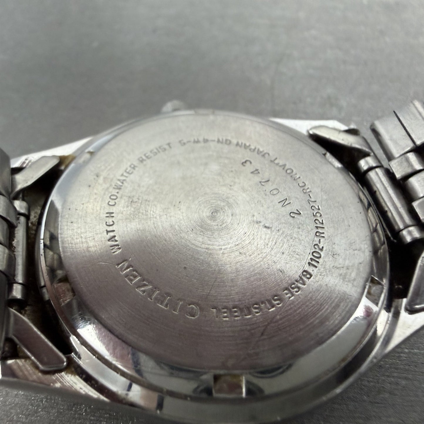 Citizen CQ President Watch Men 35mm Silver Dial Silver Tone Daydate New Battery9