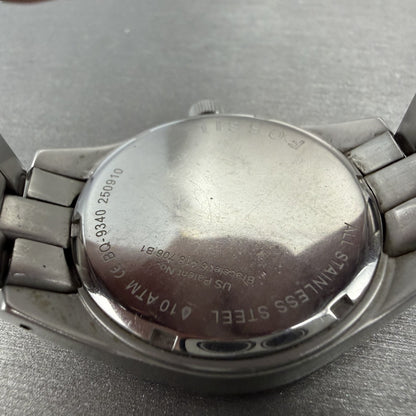 Fossil Watch Women 37mm White Dial Silver Tone Daydate Round BQ9340 New Battery9