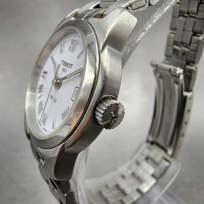 Tissot PR 50 Watch Women 25mm White Dial Silver Tone Date J326/426K New Battery2