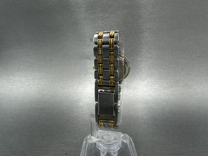 Bulova Watch Women 24mm Cream Dial Two Tone Round Bracelet 98L61 New Battery BGH7