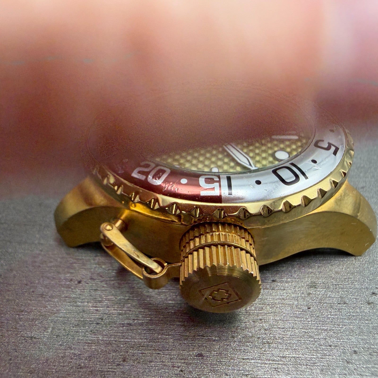 Invicta Pro Diver Watch Men 50mm Champagne Dial Gold Tone 17890 New Battery5