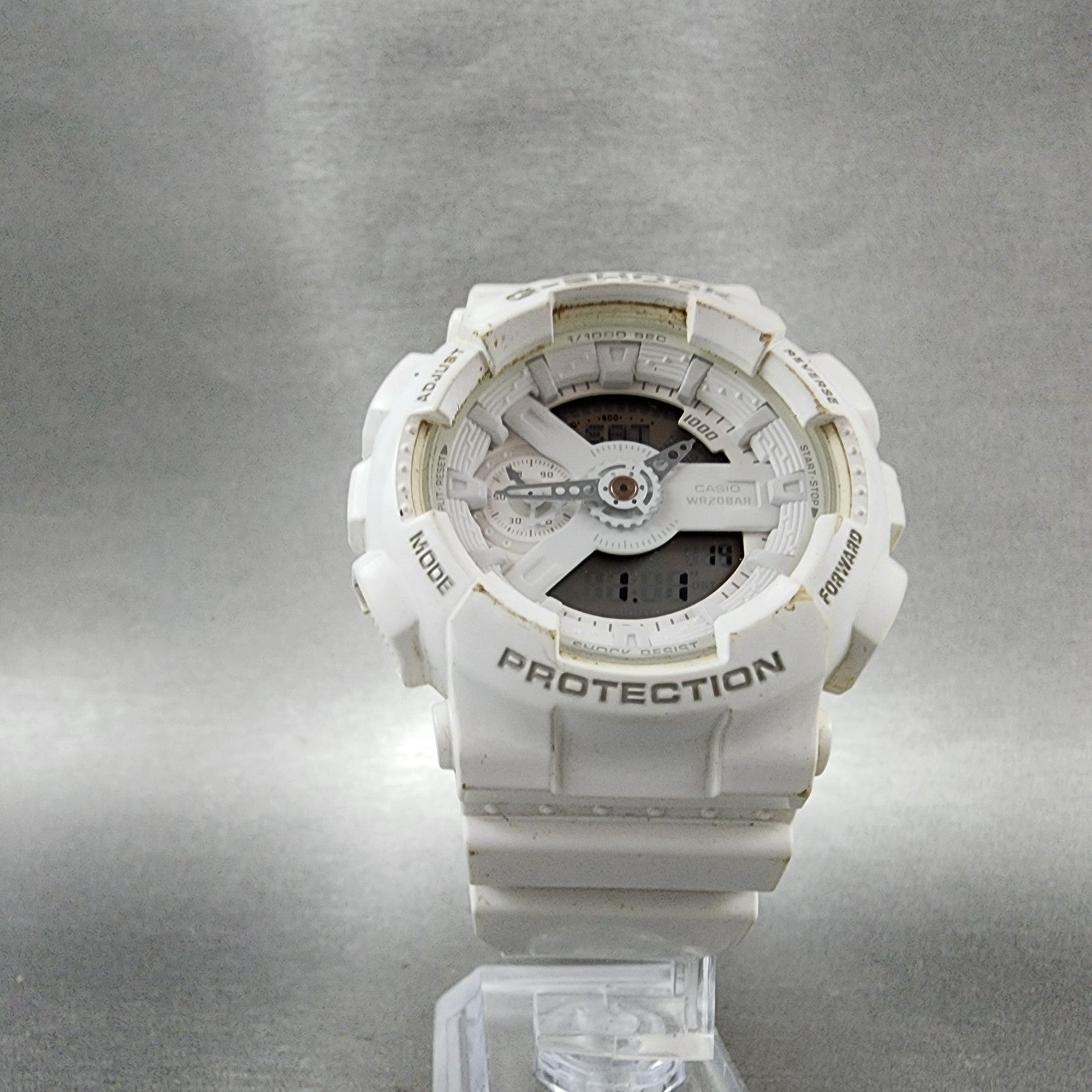 Casio GShock Watch Women 46mm Digital White Tone GMAS110CM New Battery5