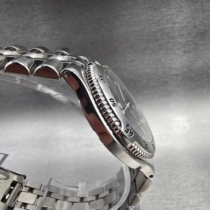 Bulova Marine Star Watch Men 36mm Gray Dial Silver Tone Date 96B00 New Battery3