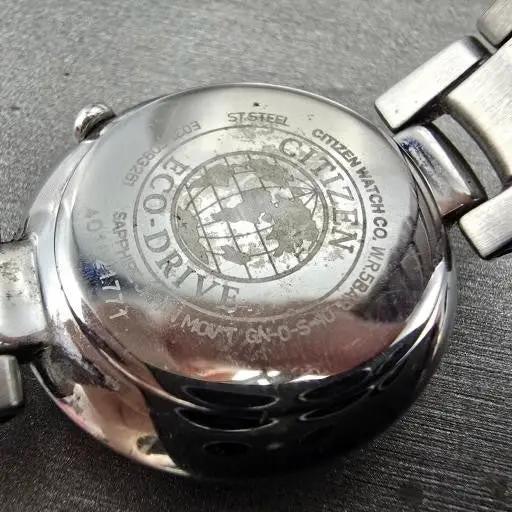 Citizen Eco-Drive Sunrise Watch Women 30mm MOP Dial Silver Tone EM0330-55D Runs12
