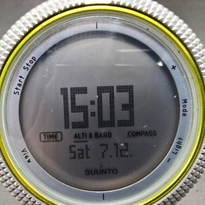 Suunto Core Light Green Watch Men 50mm Black Silver Alti Baro Compass New Batt1